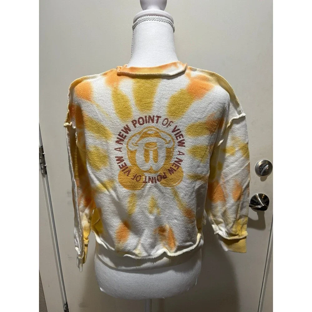 Mickey Mouse DISNEY New Point of View Tye Dye Sweatshirt Disney‎ Store Size 7/8